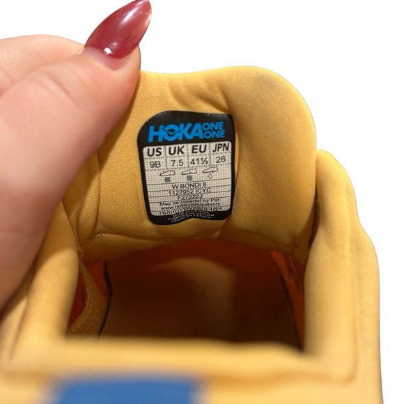 HOKA one one Bondi 8 Women’s Size 9B 41.5 Color Impala/Cyclamen running sneakers - Picture 6 of 10